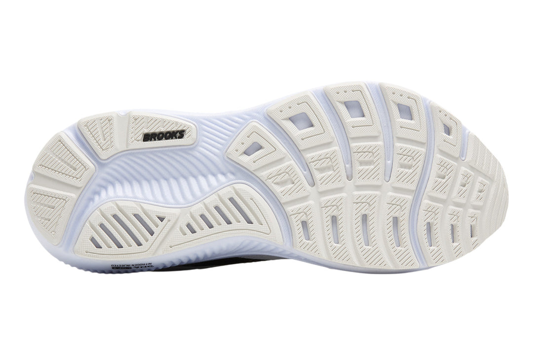 Brooks Ghost 17 D White/Black/Rose Gold Womens #color_white-multi