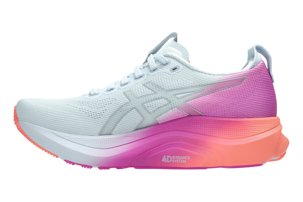 Asics Gel-Kayano 32 B Sky/Digital Sakura Womens #color_white-multi-pinks-oranges