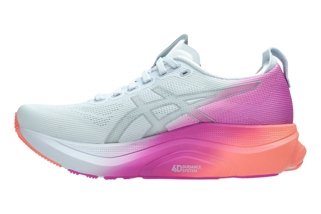 Asics Gel-Kayano 32 B Sky/Digital Sakura Womens #color_white-multi-pinks-oranges