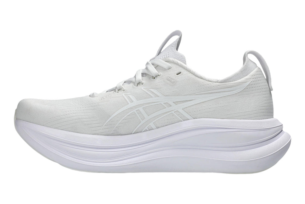 Asics Gel-Nimbus 28 B White/White Womens #color_white