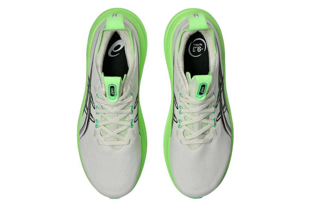 Asics Gel-Nimbus 28 D Cream/Black Mens #color_brown-multi-greens