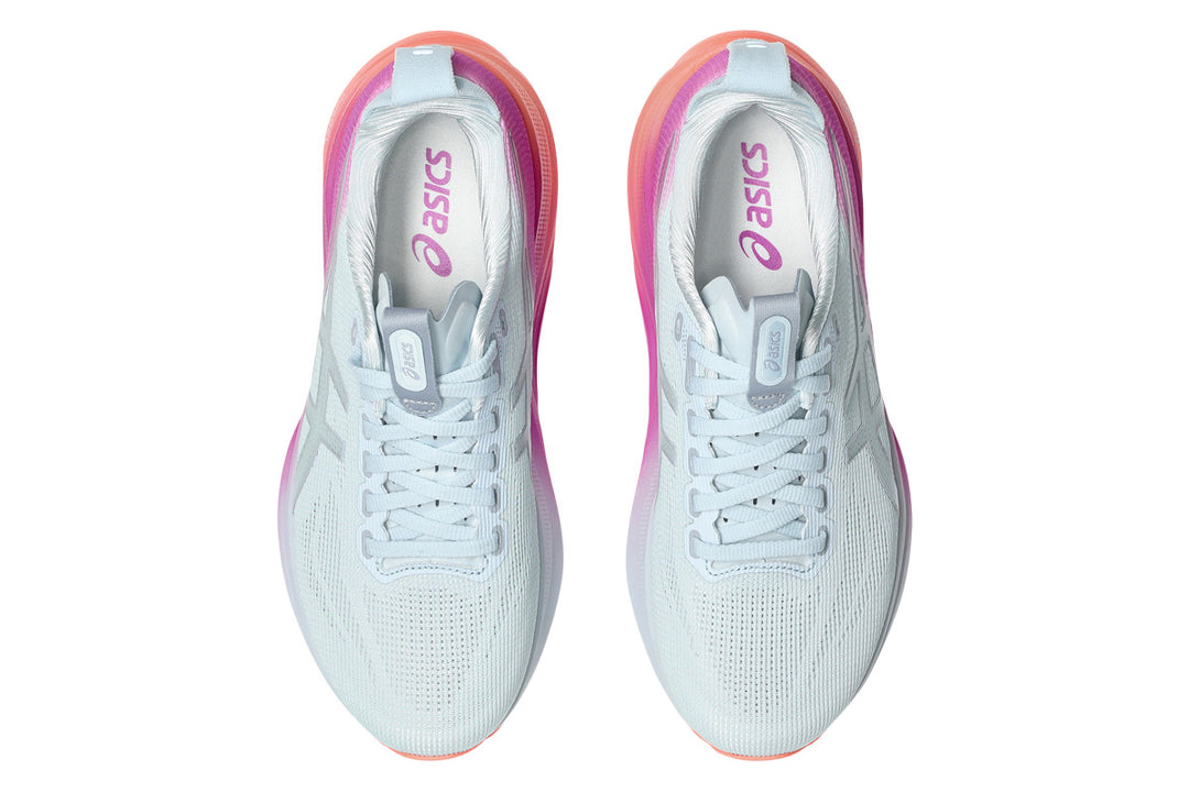 Asics Gel-Kayano 32 B Sky/Digital Sakura Womens #color_white-multi-pinks-oranges