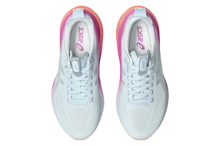 Asics Gel-Kayano 32 B Sky/Digital Sakura Womens #color_white-multi-pinks-oranges