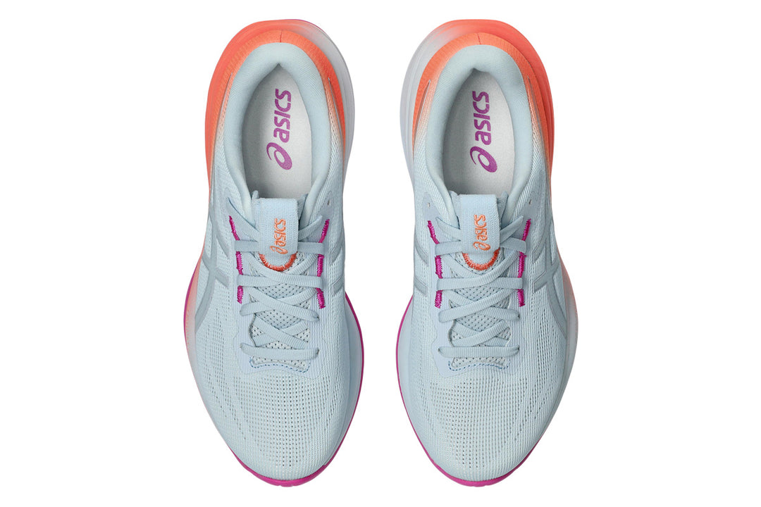 Asics Gel-Cumulus 28 B Sky/Sun Coral Womens #color_white-multi-pinks-oranges