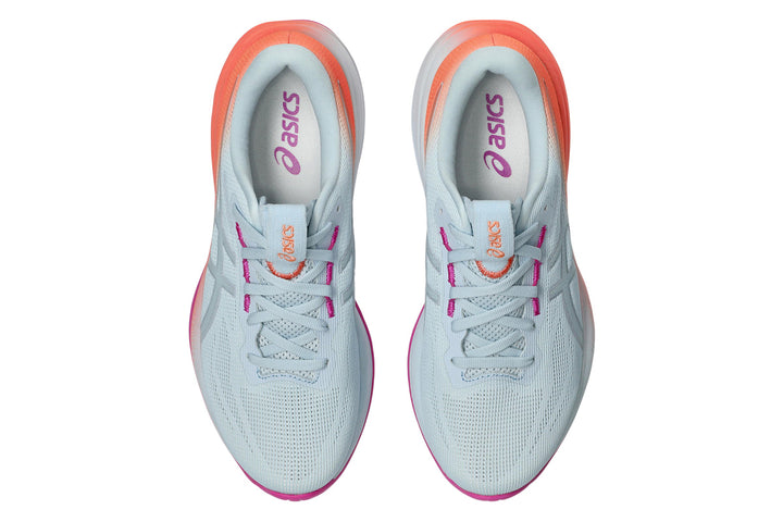 Asics Gel-Cumulus 28 B Sky/Sun Coral Womens #color_white-multi-pinks-oranges