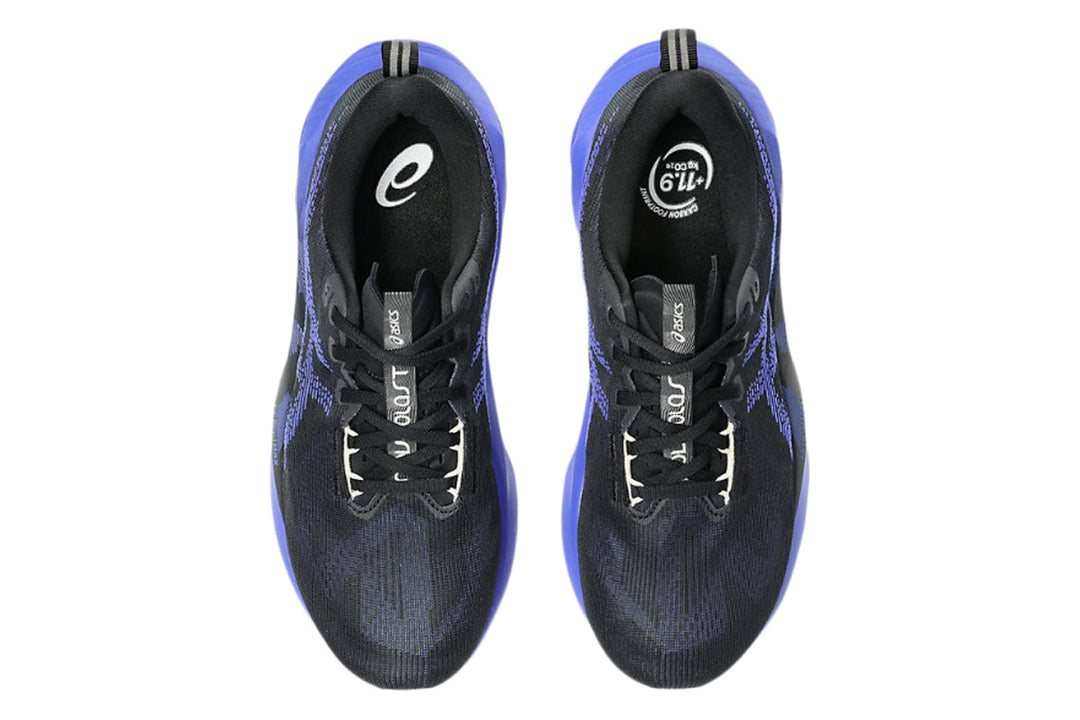 Asics Novablast 5 2E Black/Cobalt Burst Mens #color_black-multi-blues