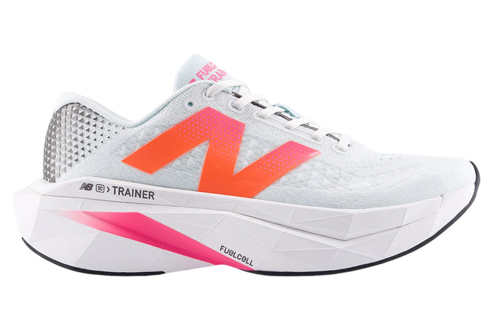 New Balance Super Comp Trainer v3 D Fairweather Blue Mens #color_white-multi-pinks-oranges