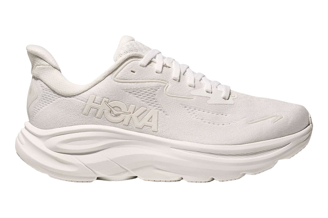 Hoka Clifton 10 B White/White Womens #color_white