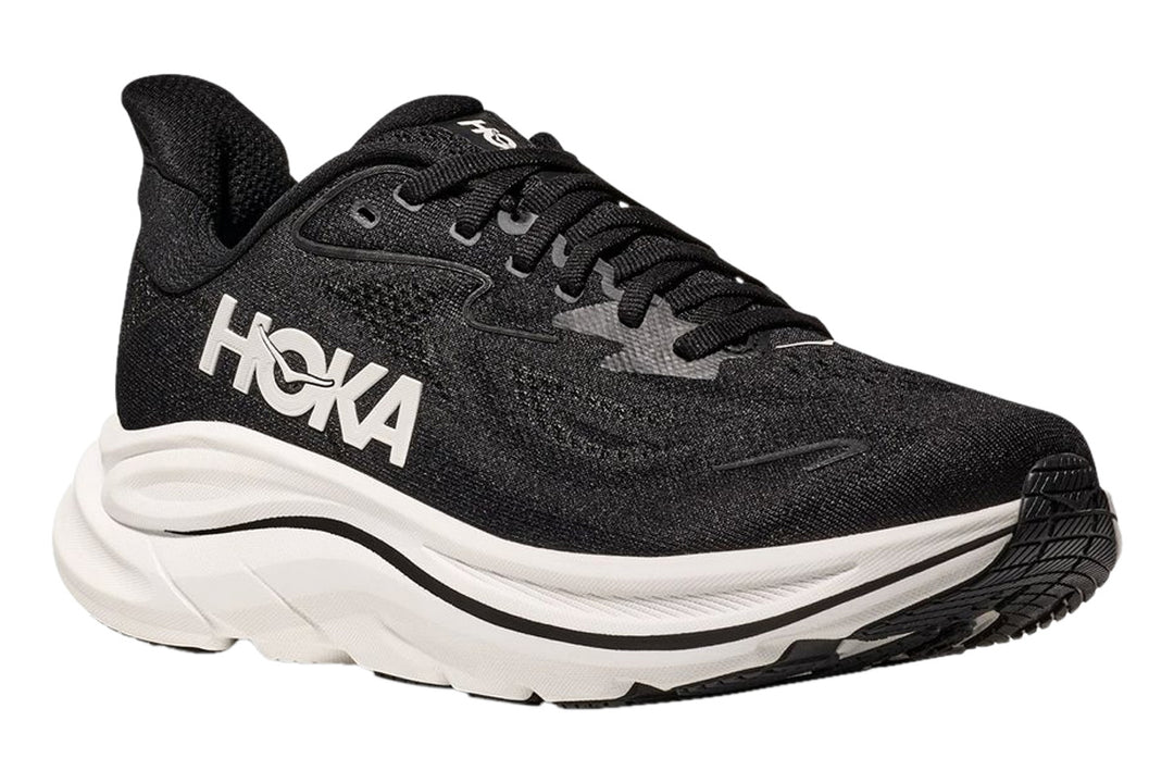 Hoka Clifton 10 D Black/White Mens #color_black