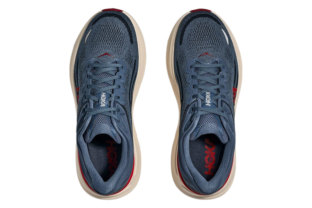Hoka Bondi 9 2E Thunder Cloud/Vermillion Mens #color_blue-indigo
