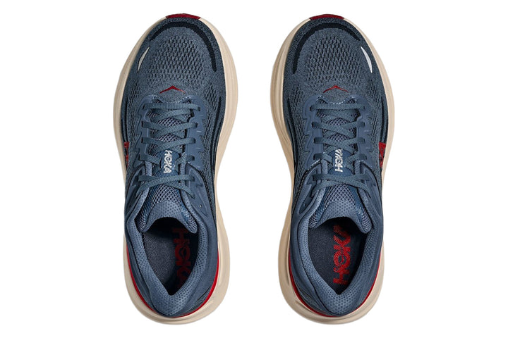 Hoka Bondi 9 2E Thunder Cloud/Vermillion Mens #color_blue-indigo