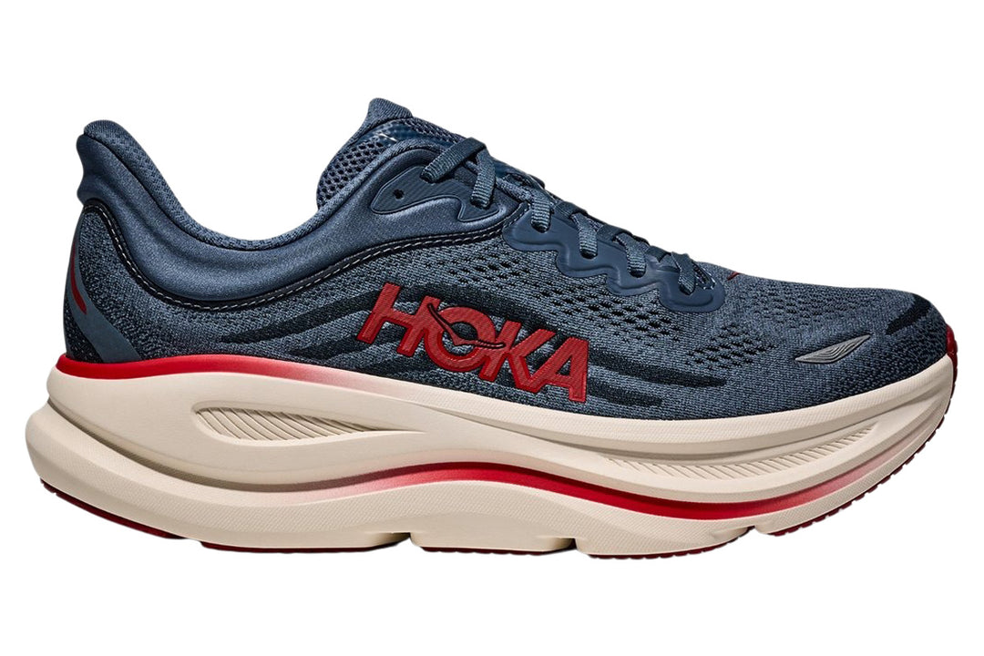 Hoka Bondi 9 2E Thunder Cloud/Vermillion Mens #color_blue-indigo