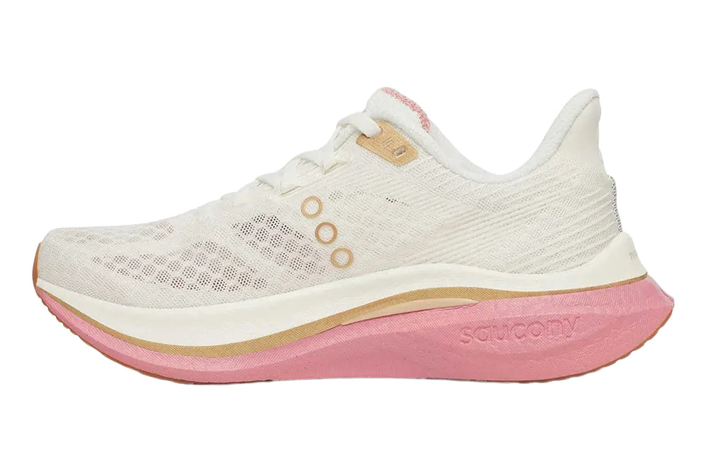 Saucony Endorphin Speed 5 B Ivory/Mauve Womens #color_brown-multi-pinks