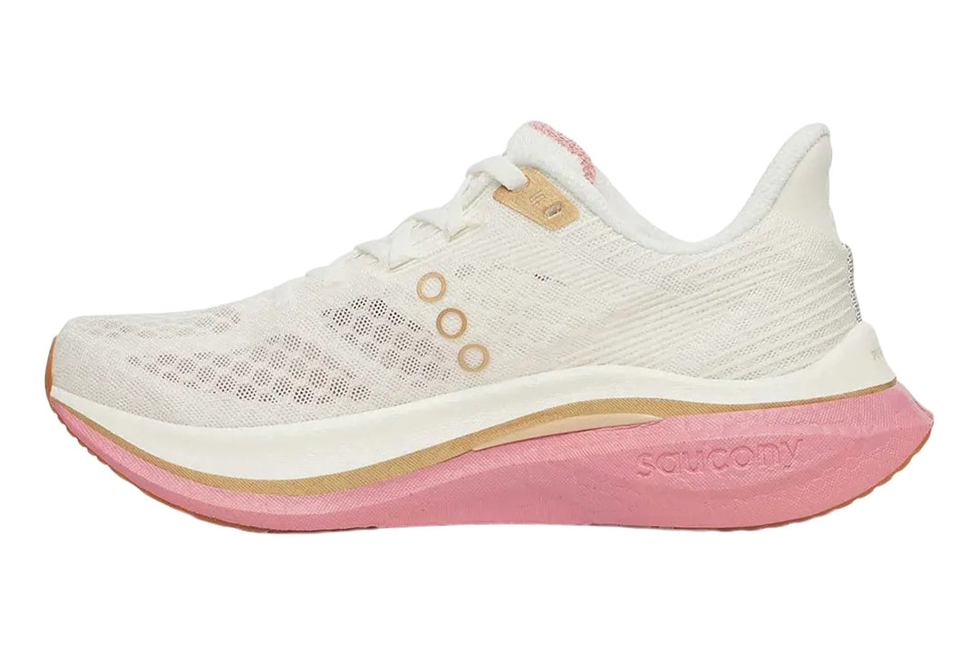 Saucony Endorphin Speed 5 B Ivory/Mauve Womens #color_brown-multi-pinks