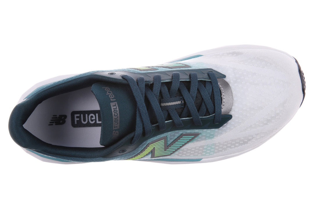 New Balance Rebel v5 D Medusa Green Mens #color_blue-multi-whites