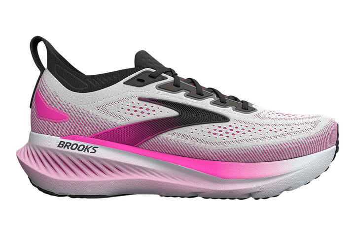 Brooks Glycerin GTS 23 B White/Phantom/Cyber Pink Womens #color_white-multi-pinks