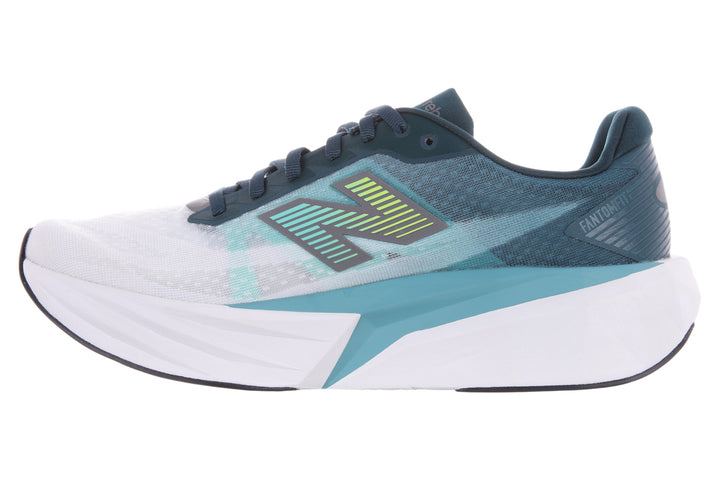 New Balance Rebel v5 D Medusa Green Mens #color_blue-multi-whites