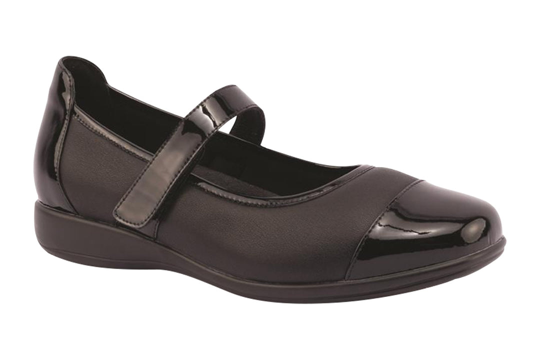 Klouds Wylie Black Patent Combo Womens #color_black