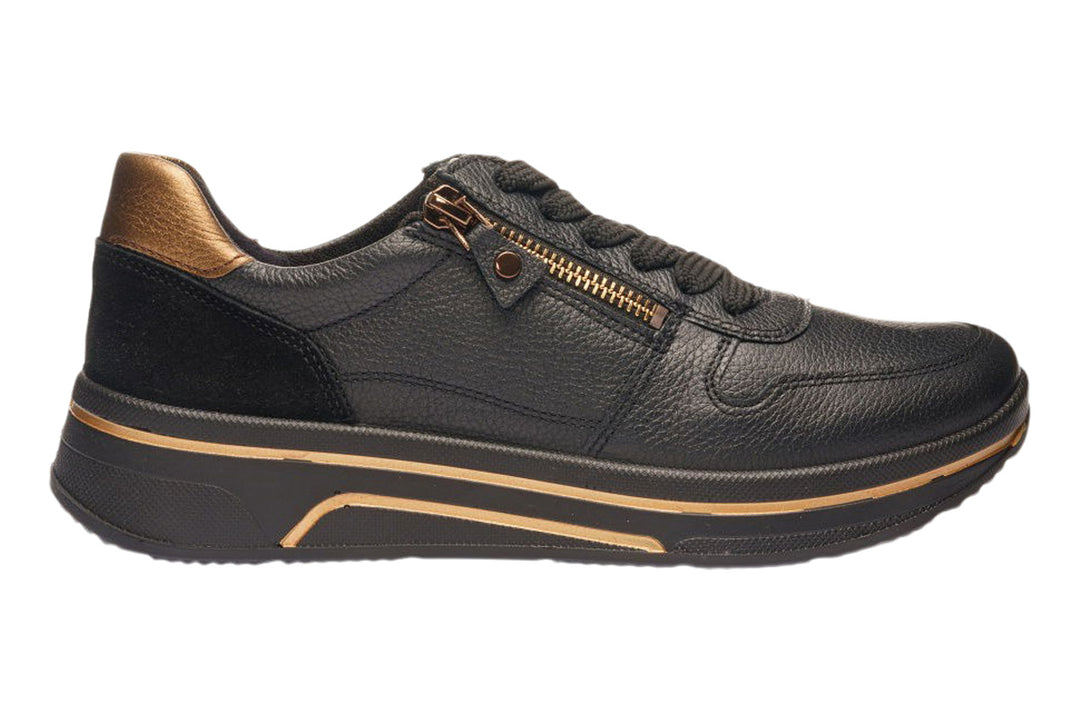 Ara Sapporo 3.0 12-27540 Black/Bronze Womens #color_black-multi-metallics
