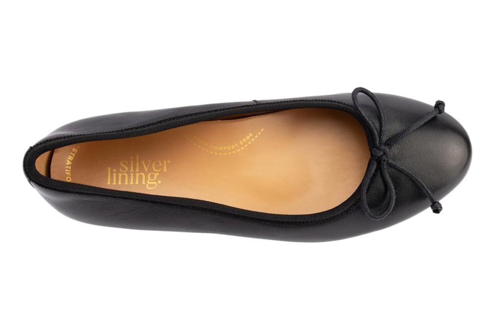 Silver Lining Glide Black Leather Womens #color_black