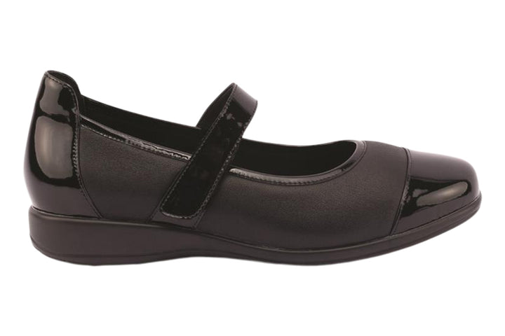 Klouds Wylie Black Patent Combo Womens #color_black