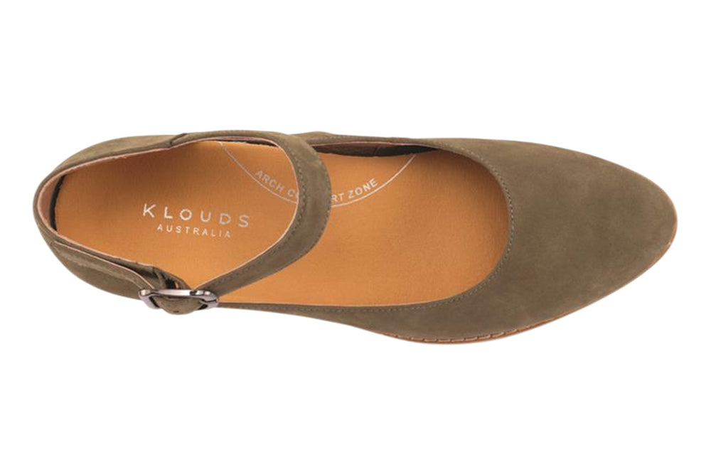Klouds Raven Khaki Nubuck Womens #color_green