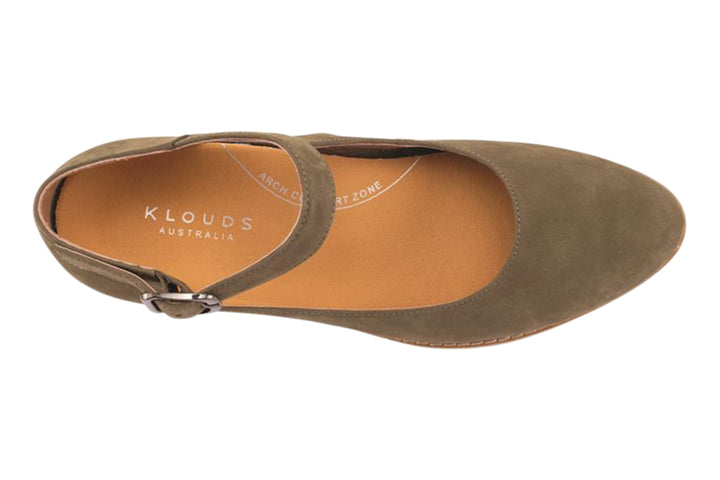 Klouds Raven Khaki Nubuck Womens #color_green