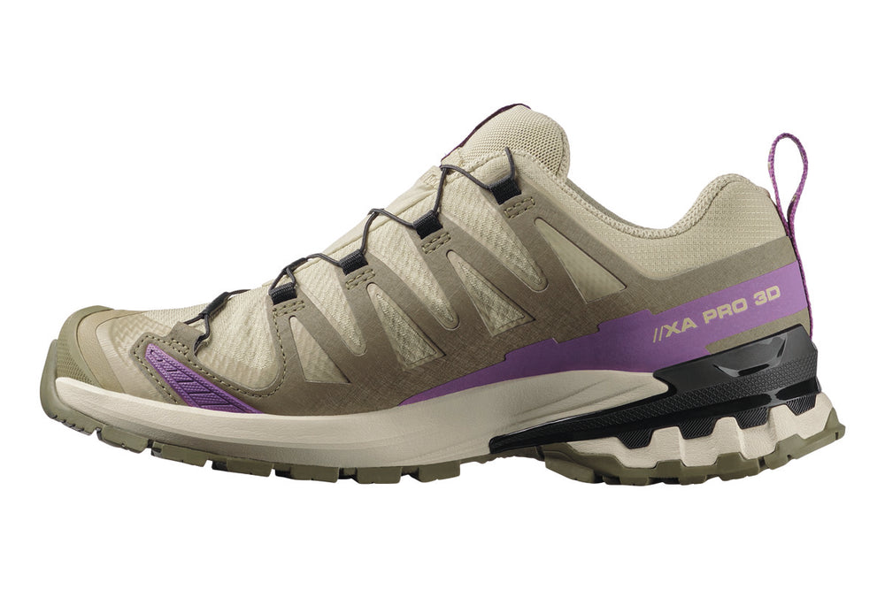 Salomon XA Pro 3D V9 Gore-Tex B Bog/Aloe/Concord Grape Womens #color_green-multi-purples
