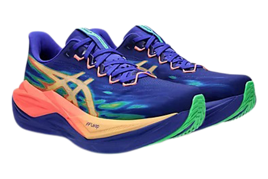 Asics Superblast 3 D Cobalt Burst/Light Orange Unisex #color_blue-multi-oranges-yellows
