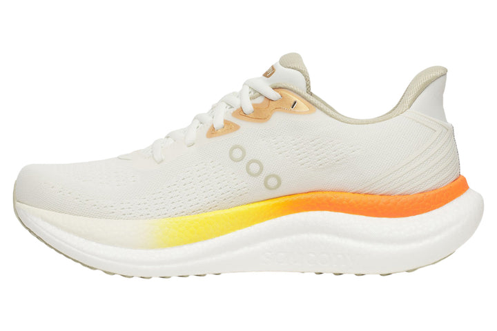 Saucony Triumph 23 D Ivory/Fire Mens #color_brown-multi-pinks