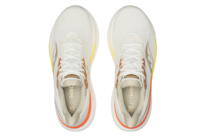 Saucony Triumph 23 D Ivory/Fire Mens #color_brown-multi-pinks