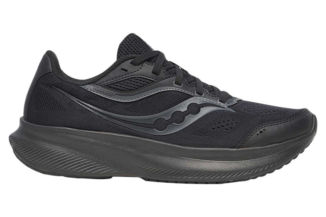 Saucony Cohesion 18 2E Triple Black Mens #color_black