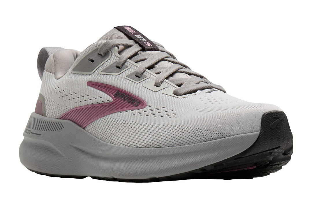 Brooks Ariel GTS 26 2E Oyster Mushroom/Alloy/Pink Womens #color_grey-multi-pinks
