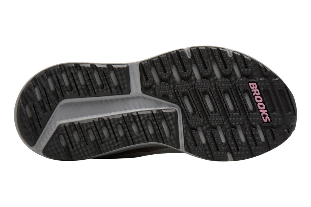 Brooks Ariel GTS 26 2E Oyster Mushroom/Alloy/Pink Womens #color_grey-multi-pinks