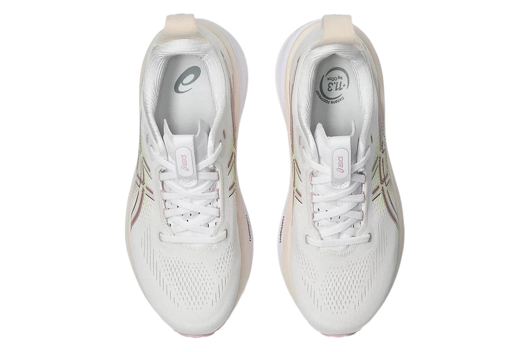 Asics Gel-Kayano 33 B White/Hazy Lilac Womens #color_white-multi-browns