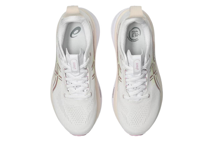 Asics Gel-Kayano 33 B White/Hazy Lilac Womens #color_white-multi-browns