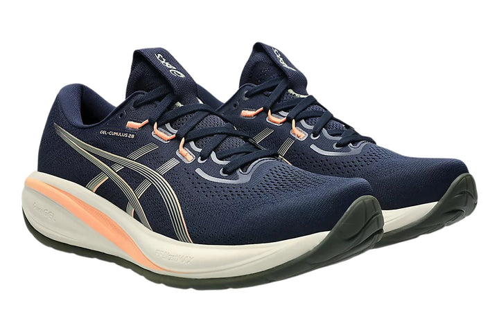 Asics Gel-Cumulus 28 D Midnight/Khaki Green Mens #color_navy