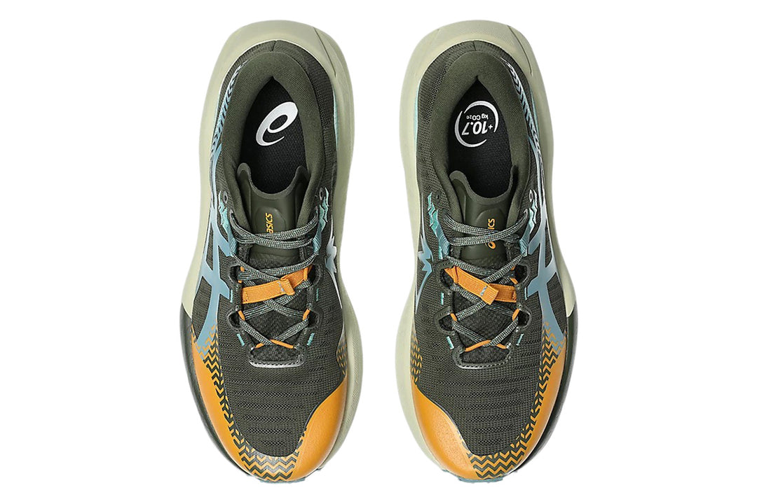 Asics Trabuco Max 5 D Vintage Khaki/Foggy Teal Mens #color_green-multi