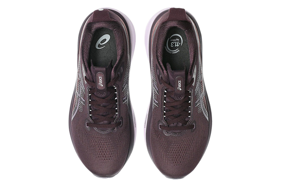 Asics Gel-Kayano 33 B Dark Aubergine/Dahlia Womens #color_purple-maroon