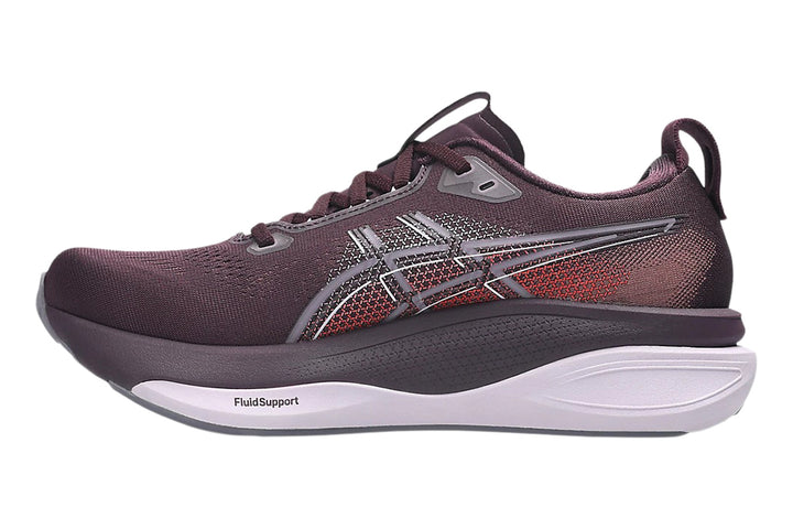 Asics Gel-Kayano 33 B Dark Aubergine/Dahlia Womens #color_purple-maroon