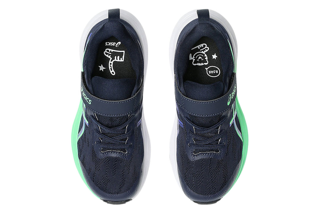 Asics GT-1000 14 PS Midnight/Vital Green Junior #color_black-multi-blues-greens