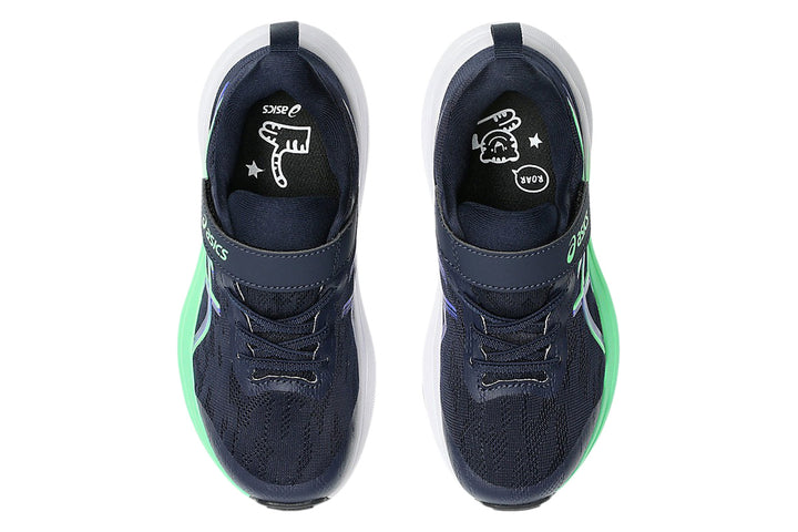 Asics GT-1000 14 PS Midnight/Vital Green Junior #color_black-multi-blues-greens