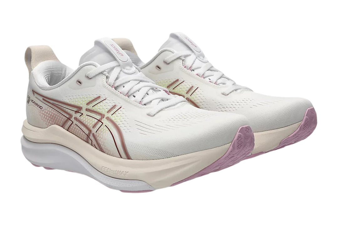 Asics Gel-Kayano 33 D White/Hazy Lilac Womens #color_white-multi-browns