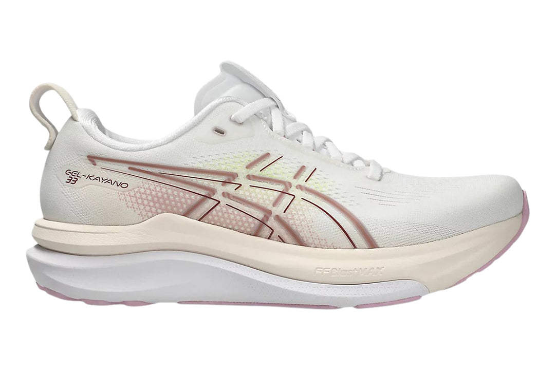 Asics Gel-Kayano 33 B White/Hazy Lilac Womens #color_white-multi-browns