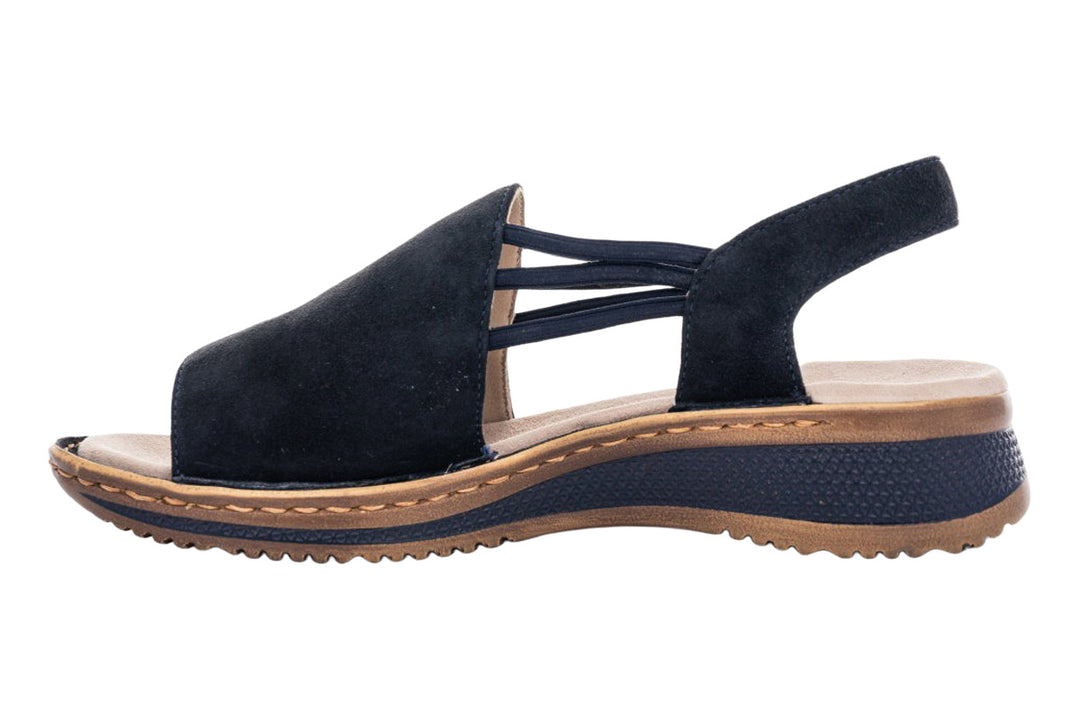 Ara Hawaii 2.0 12-29005 Navy Suede Womens #color_navy