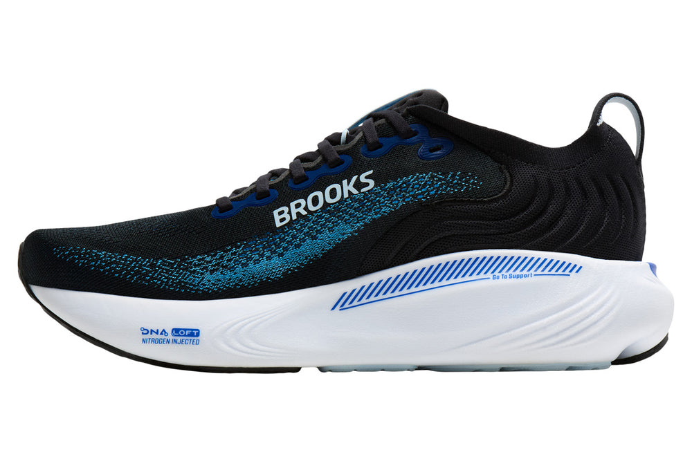 Brooks Adrenaline GTS 25 D Black/Blue/Nantucket Breeze Mens #color_black-multi-blues