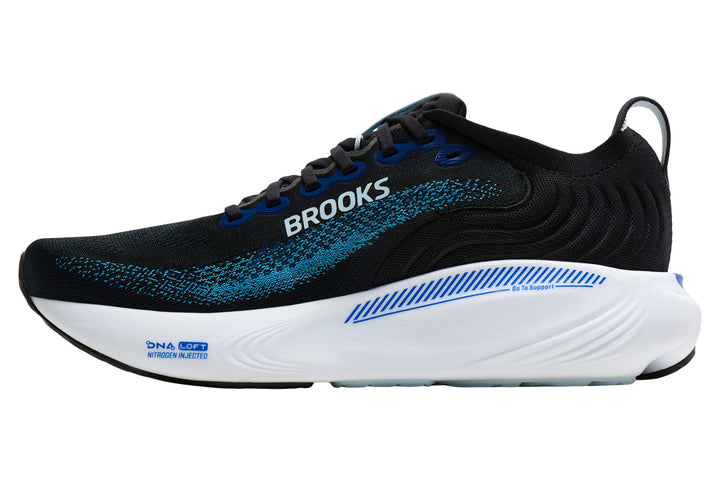Brooks Adrenaline GTS 25 D Black/Blue/Nantucket Breeze Mens #color_black-multi-blues