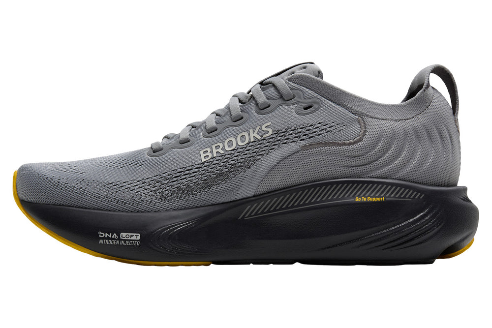 Brooks Adrenaline GTS 25 2E Primer Grey/Ebony/Jasmin Mens #color_grey-dark-grey