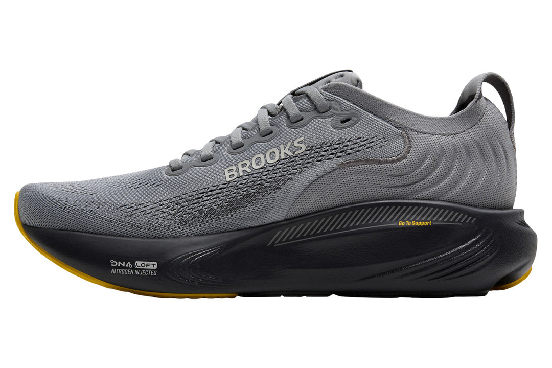 Brooks Adrenaline GTS 25 2E Primer Grey/Ebony/Jasmin Mens #color_grey-dark-grey