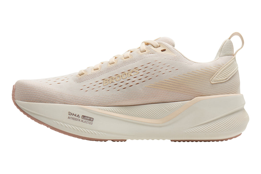 Brooks Ghost Max 4 B Arctic Wolf/Rose/Coconut Womens #color_brown-beige